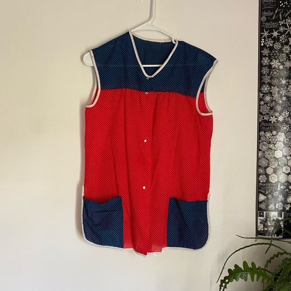 Vintage polka dot artist smock - Picture 1 of 2
